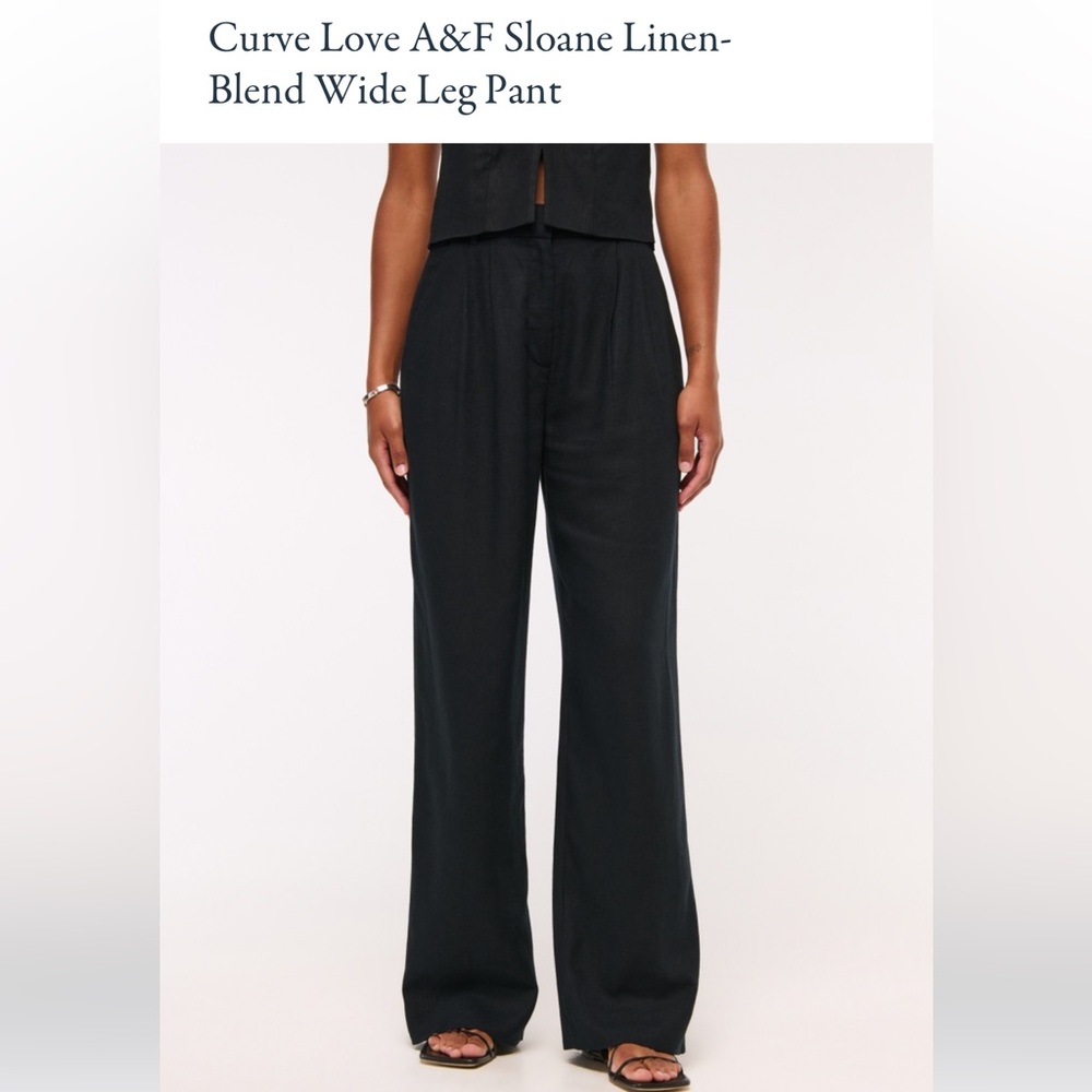 Abercrombie Curve Love Linen Pants - 27P